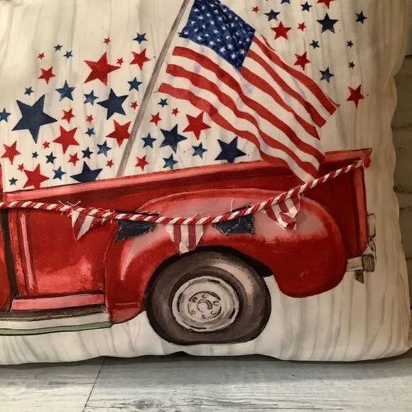 Storehouse Americana Truck Decorative Pillow - Picture 5 of 6